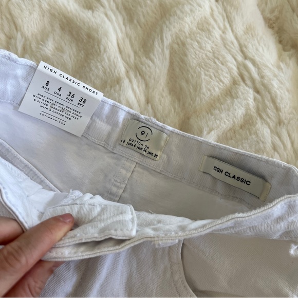 NWT COTTON ON White high waist shorts - Picture 2 of 3